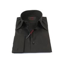 Men's Axxess Turkey Shirt 100% Cotton Long Collar 224-06 French Cuffs Black image 4