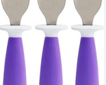 Munchkin Raise Toddler Spoon Set, 12+ Months, BPA Free, Purple, Qty 3 - $10.79