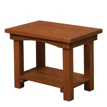 SIDE TABLE - Amish Red Cedar Outdoor Patio Furniture - $334.97