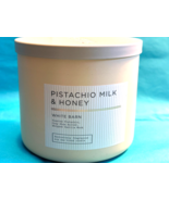PISTACHIO MILK &amp; HONEY Bath &amp; Body Works 3 Wick Candle  14.5OZ  NEW - $455.88 MXN