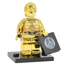 C-3PO Golden Chrome Limited Edition - Star Wars Custom Minifigure Block Toy - £5.49 GBP
