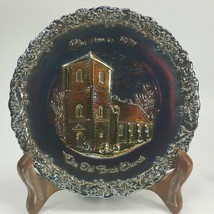 Fenton Christmas 1971 Old Brick Church Plate Collector Plate No. 2 Ulhkw - £7.83 GBP