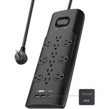 Surge Protector Power Strip USB Outlet With 4K UHD Wifi Nanny Camera - £272.86 GBP