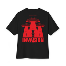 Unisex Oversized Boxy T-shirt Invasion Y2K Style - £27.44 GBP