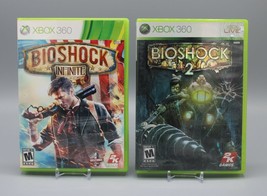 Lot of 2 Xbox 360 Bioshock 2 (2010) &amp; Bioshock Infinite (2013) Tested &amp; Works - £15.63 GBP