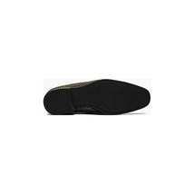 Stacy Adams Men Shoes Swagger Studded Slip On Satin Black Gold 25228-715 image 6