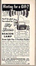 1956 Print Ad Big Beam Beacon Lamp U-C Lite Chicago,IL - £7.29 GBP