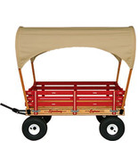 LARGE &quot;SUN TOP&quot; COVERED AMISH WAGON 48&quot; w/ 6½ Wide Off Road Tires * 4 Co... - £507.78 GBP