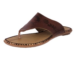 Womens Authentic Mexican Huarache Sandals Flip Flops Open Toe Cognac #781 - $34.95