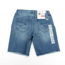 Seven7 Women&#39;s Sunset Bermuda Denim Shorts Fray Hem 9&quot; Inseam Size 4 NWT... - $19.00