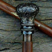 Antique Designer Brass Head Handle Vintage Style Walking Stick Wooden Sh... - £31.57 GBP