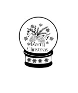 Snow Globe SVG, Digital Download, Christmas Snow Globe Cut File, Christm... - $2.70 CAD