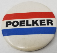 John Poelker Mayor St. Louis Missouri 1972 Pin Red White Blue - $12.30