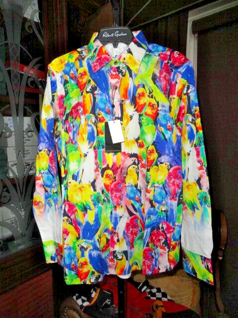 Robert Graham Wild Life Long Sleeve Shirt SIze Medium Item image 3