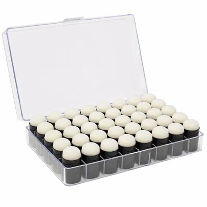 House Home 40Pcs Finger Sponge Dauber Painting Ink Pad Stamping Brush Craft Case - £38.36 GBP