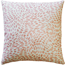 Matisse Dots Coral Pink Throw Pillow 19x19, Complete with Pillow Insert - £42.58 GBP