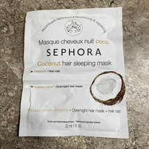 Sephora Coconut Hair Sleeping Mask &amp; Hair Cap New Overnight Hair Mask - $5.99