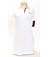 Tommy Hilfiger White Short Sleeve Polo Shirt Dress Women&#39;s NWT - £78.31 GBP