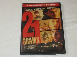 21 Grams DVD 2004 Drama Rated-R Sean Penn Benicio Del Toro Naomi Watts - £10.27 GBP