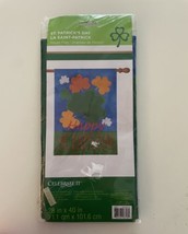 Happy St Pat&#39;s Day Celebrate It Yard Flag Indoor Outdoor Polyester 28 x 40” NIP - £8.57 GBP