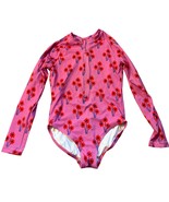 Hanna Andersson Girls Pink Floral Long Sleeve Swimsuit Rashguard Size 10 - €12,50 EUR
