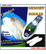 Pair Memory Foam Insoles Shoe Comfort Unisex Size Feet Pad Cushion Heel ... - $7.91