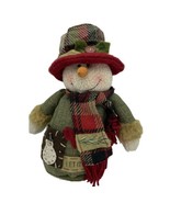 Charming Group Snowman Christmas Weighted Hat Scarf Country Decor Rustic... - £18.17 GBP