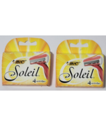 Bic Soleil Women Razor 3 Blades Cartridge Refills Shaver 2 Packs of 4 - $206.02 MXN