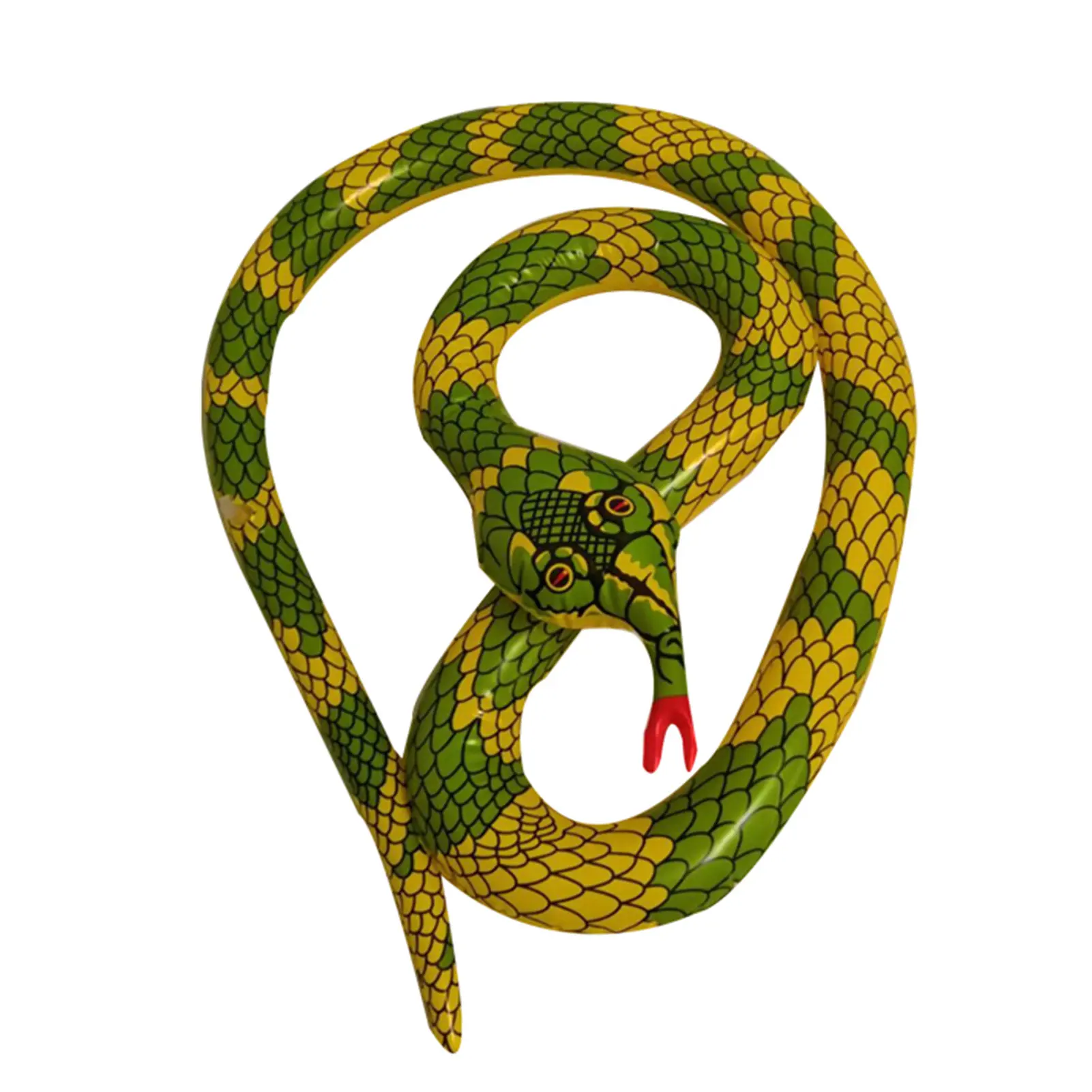 PVC Inflatable Realistic Fake Snake Toy Tear-resistant Bright Color Snake Toy - £8.78 GBP+
