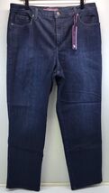 L32) Women&#39;s Gloria Vanderbilt Amanda Blue Slimming Jeans Pants Size 16 ... - $14.84