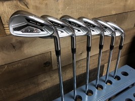 USED RH Men&#39;s Powerbilt Air Force One #5-PW Golf Club Set Stiff Flex 5277-PBAF - £157.39 GBP