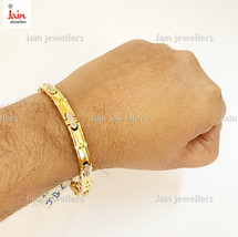 14 Kt, 18 Kt Yellow Gold Hallmark Cubic Zirconia Men's Bracelet 19 - 29 Grams - $2,528.77+