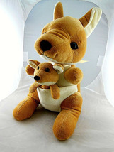 Kangaroo Mother & Baby Joey Plush Steven Smith Brooklyn New York 12 inches - $14.84