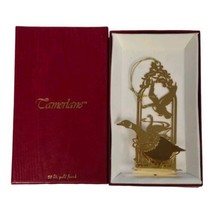 Vintage Tamerlane 24kt Gold Finish Christmas Tree Goose Geese Holiday Ornament - £9.11 GBP