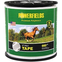 Powerfields EW10-330 1-Inch Polytape, 660-Feet, White - £52.77 GBP