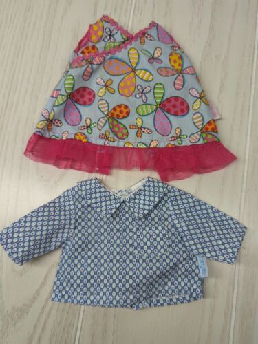 Primary image for Corolle Les Dollies Violet's pink blue dress flowers or butterflies + blue shirt