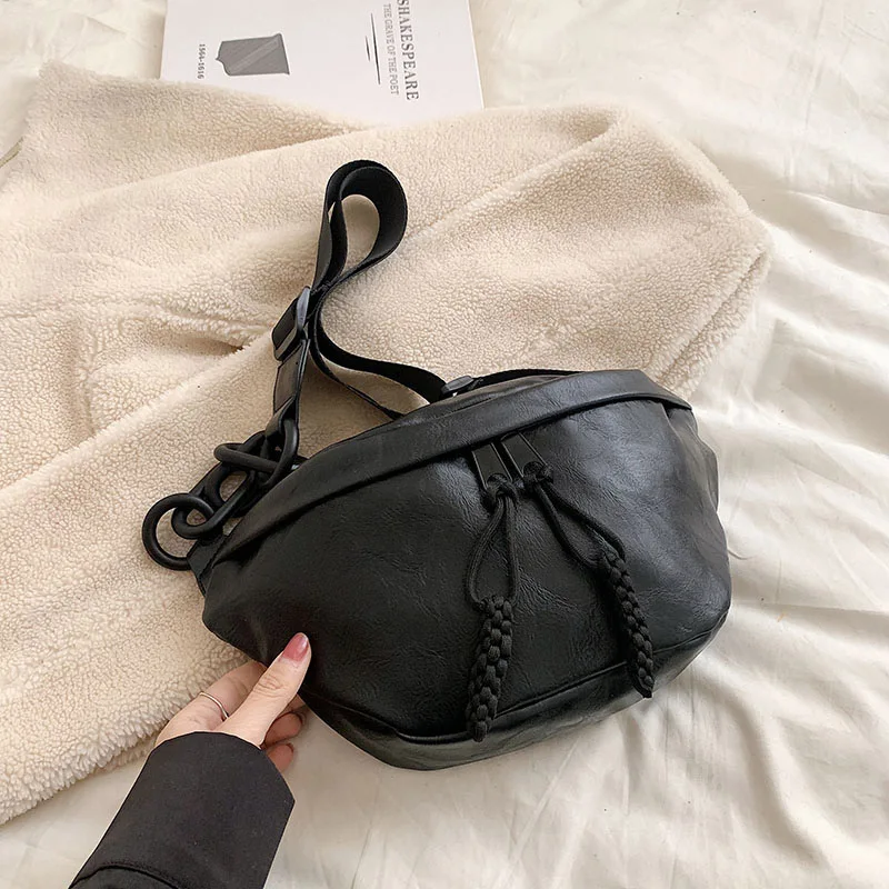  soft leather waist bag for women fanny pack high quality shoulder bags female belt bag thumb200