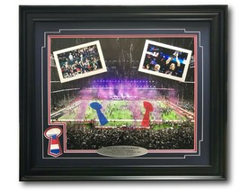 New England Patriots Super Bowl Champs Authentic Confetti Framed 16x20 C... - £340.51 GBP