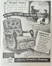 Benjamin Franklin Luxury Furniture Company Good year 1953 Vintage Print Ad - $7.65