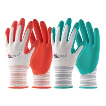 Gardening Gloves For Women And Ladies, 6 Pairs Breathable Rubber Coated Yard Gar - £22.49 GBP