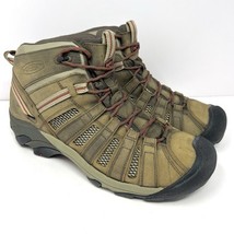 Keen Men’s Voyageur Mid Top Hiking Boot Sz 13 Brown Leather Outdoors Tra... - $59.35