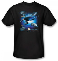 Star Trek All 5 TV Series Starfleet Vessels and Classic Command Logo T-Shirt NEW - £13.76 GBP