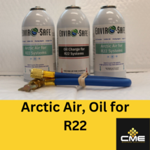 Envirosafe Arctic Air &amp; Oil , AC Refrigerant Freon Support - £39.66 GBP