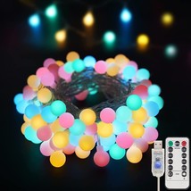 Indoor Bulb Christmas String Lights Fairy Waterproof Outdoor 100 LED USB Decor - £26.33 GBP