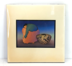 R.C. Gorman "Storage Jar" Hanging Ceramic Tile Art Native American Navaj... - $34.99