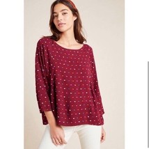 Anthropologie Maeve Dottie Embroidered Blouse Size Small - £14.21 GBP