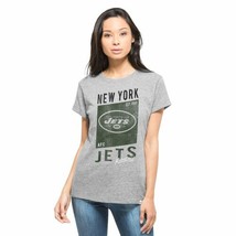 NWT NFL New York Jets Women&#39;s Size Large Gray Tee Shirt - £13.36 GBP