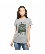 NWT NFL New York Jets Women&#39;s Size Large Gray Tee Shirt - £13.38 GBP