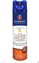 GUARDSMAN CLEAN &amp; POLISH Wood Furniture Cabinet Spray WaxFree Lemon Scen... - $16.14