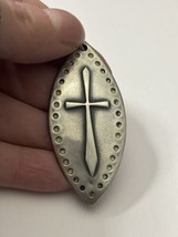 Retired James Avery Sterling Silver Cross Shield Pendant HUGE - £147.09 GBP